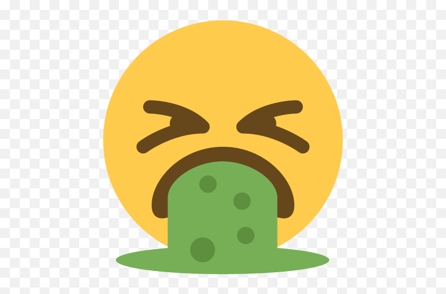 Face Vomiting Emoji - Vomiting Emoji,Throw Up Emoji