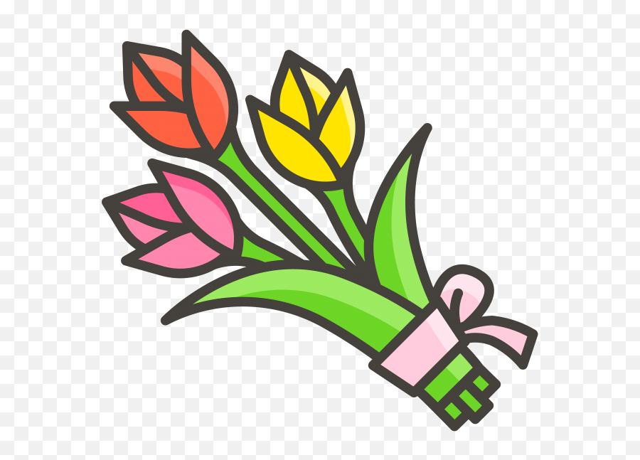 Flower Bouquet Clipart Png - Flower Bouquet Clipart Png Emoji,Emoji Flowers