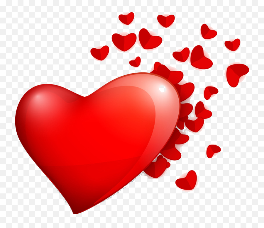 Dissolving Hearts Broken Heart Emoji - Heart,Heart And Dot Emoji
