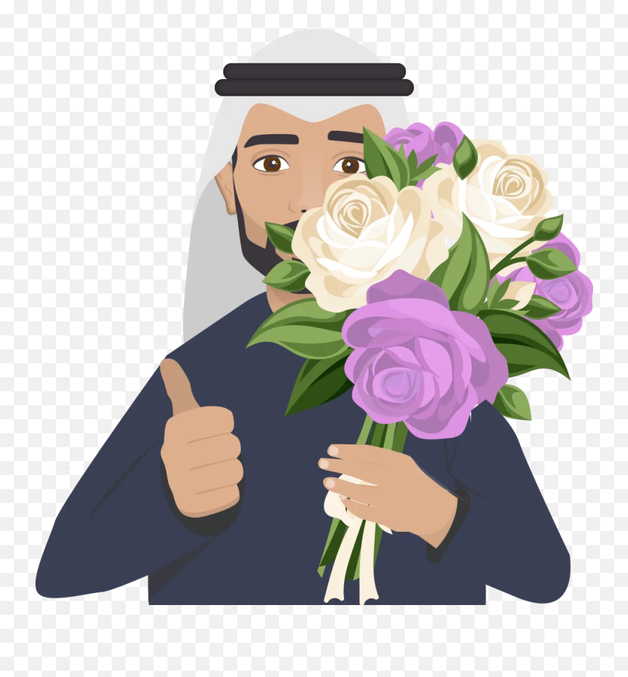 Halla Walla Arab And Khaleeji Emojis Arrive In Middle East - Bouquet,Flower Girl Emoji