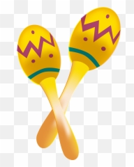 Maracas Clipart Png - Mexican Art Emoji