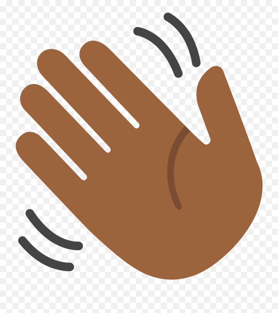 Emoji U1f44b 1f3fe - Waving Hand Png Clipart Large Size Hand Wave Emoji Png,Glove Emoji