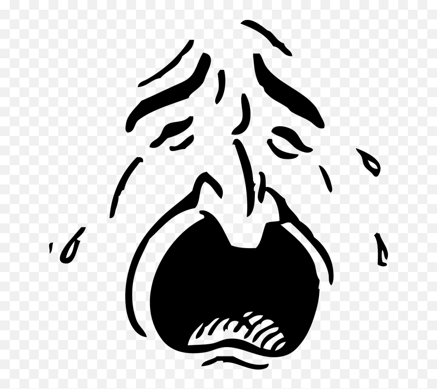 Free Cry Crying Vectors - Man Crying Face Clipart Emoji,Wet Emoji