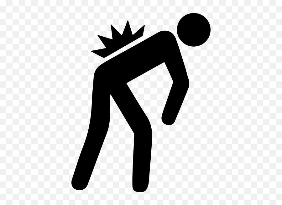 Low Back Pain Clipart - Pain Symbol Emoji,Back Pain Emoji