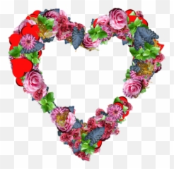 Coeur Png And Vectors For Free Download - Dlpngcom Heart Made Of Flowers Emoji,Emoji Coeur