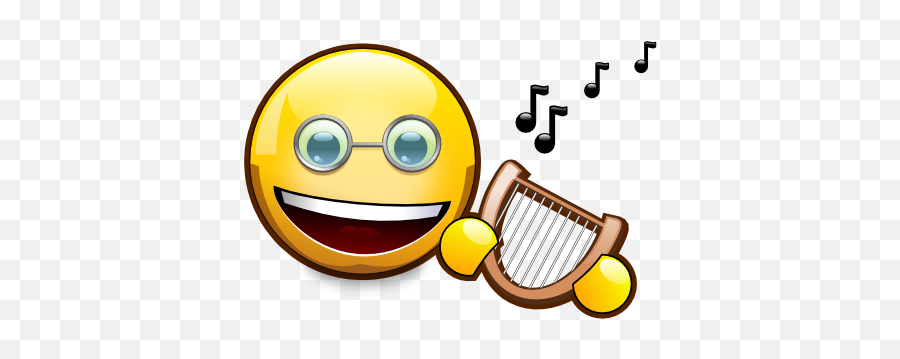 Singing Smiley Bard - Smiley Emoji,Bb Emoticons