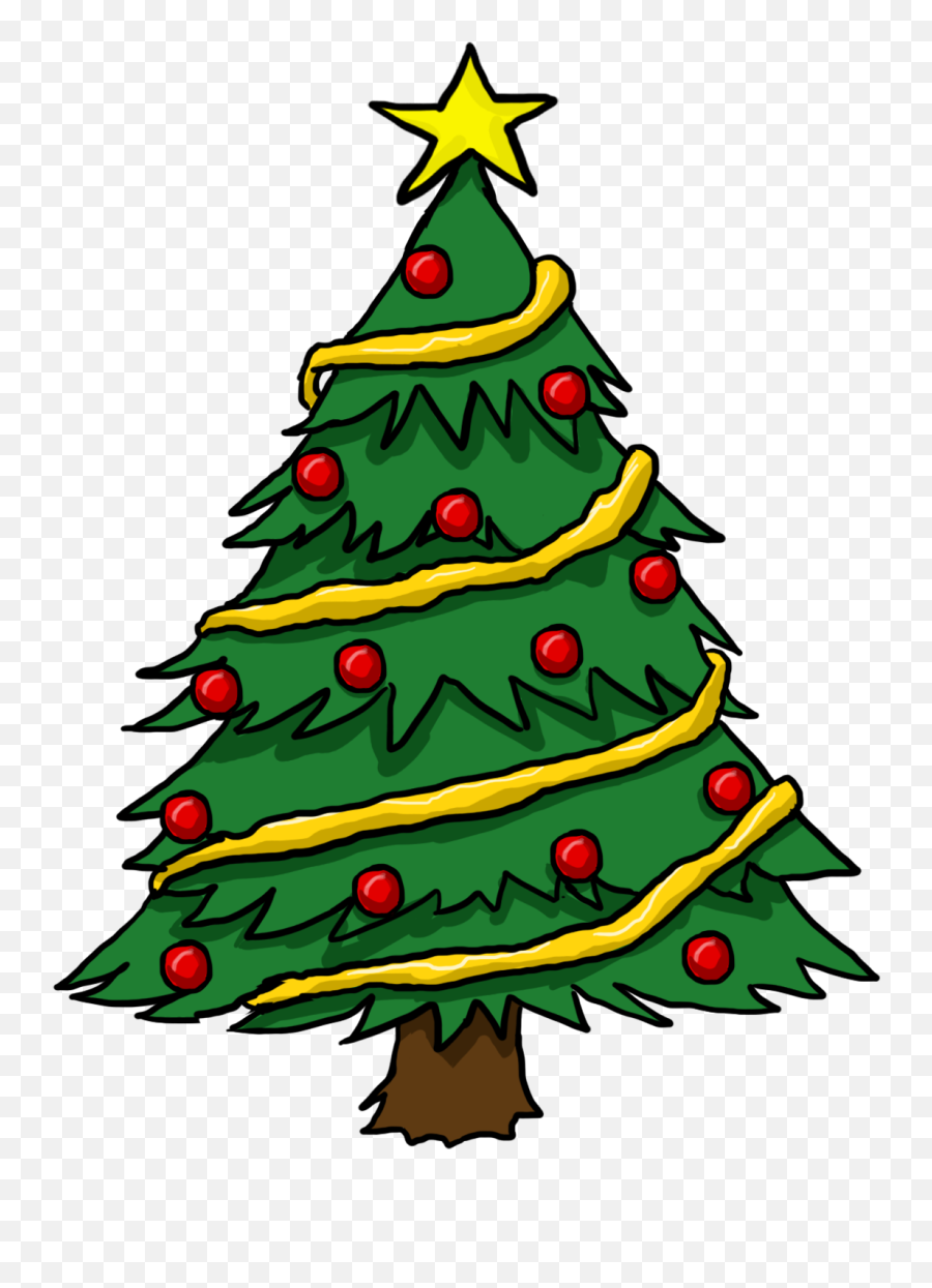 Christmas Tree Clip Art Is A Fun Way To Add One Of The Most - Clip Art Christmas Tree Png Emoji,Emoji Christmas Ornaments
