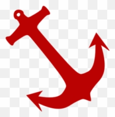 Red anchor clip art 4 - Clipartix Nautical Anchor Art Emoji