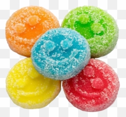 Sour Emoji Gummies - Colorful Round Sour Candy,Candy Emoji