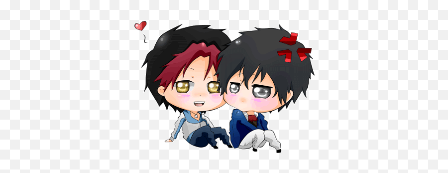 Top Sapes Comme Jamais Stickers For Android U0026 Ios Gfycat - Anime Yaoi Gif Chibi Emoji,Chibi Emojis