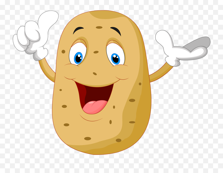 Potato Clipart Smile Potato Smile Transparent Free For - Potato Cartoon Png Emoji,Potato Emoji
