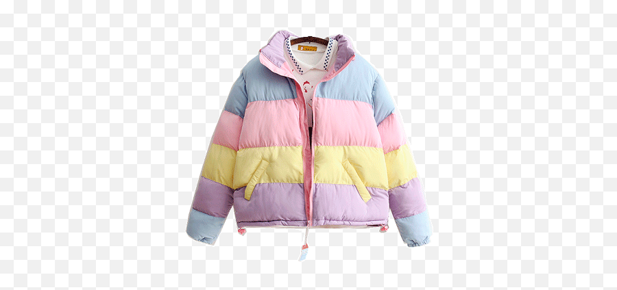 Rainbow Outfit Shoplook - Pastel Aesthetic Jacket Emoji,Pink Emoji Outfit
