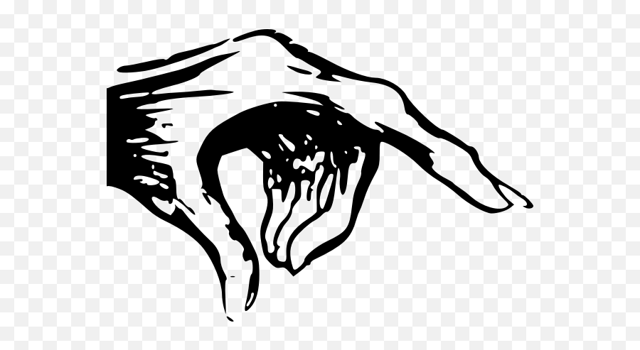 Sketch Drawing Of Human Hand - Monster Hand Pointing Png Emoji,Grim Reaper Emoji