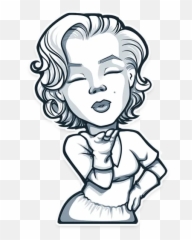 Telegram Stickers And Diversity - Marilyn Monroe Emoji