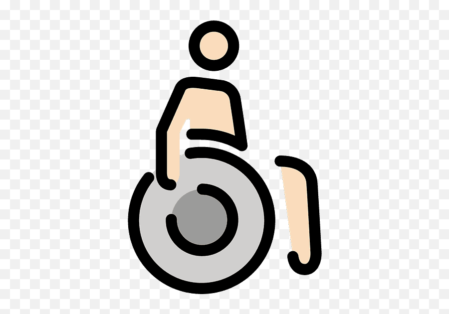 Manual Wheelchair Emoji Clipart - Persona En Siñlla De Ruedas Dibujo,Hair Flip Emoji