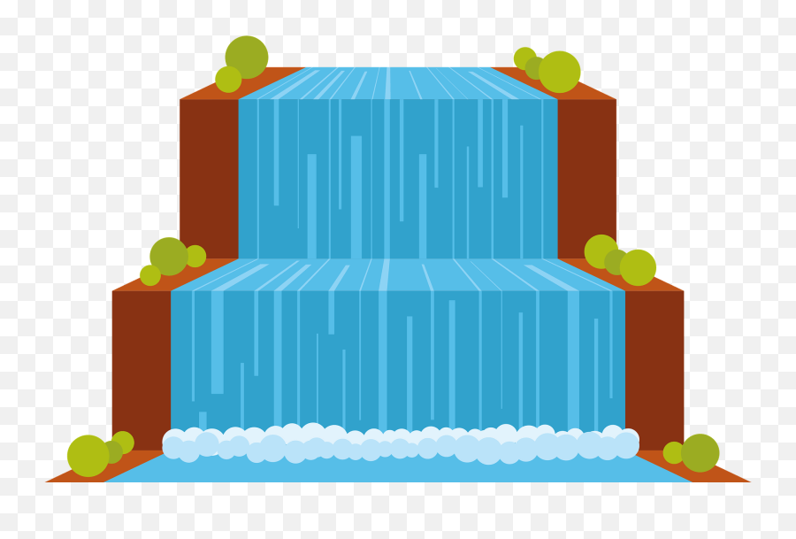 Flat Waterfall Clipart Free Download Transparent Png - Waterfall Clip Art Transparent Emoji,Waterfall Emoji