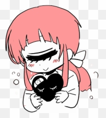 Anime Girl With Heart Emojis - Discord