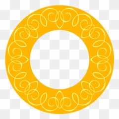 Telaio Rotondo Giallo - Yellow Round Frame Emoji