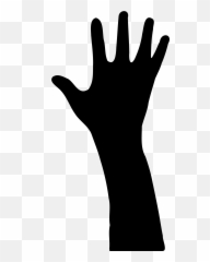 Raised Hands Png Images Collection For Free Download - Black And White Emoji
