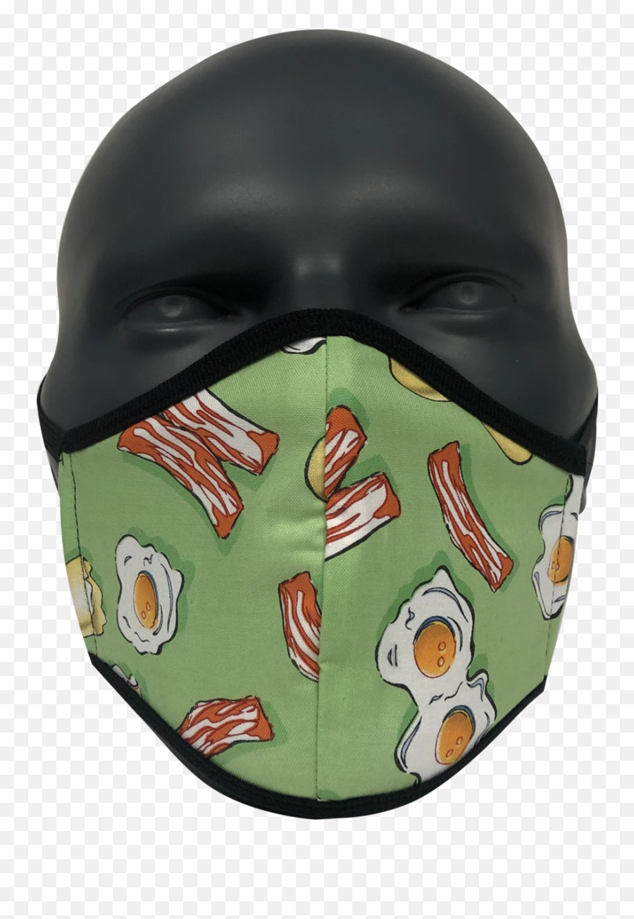 Bacon U0026 Eggs Face Mask - For Adult Emoji,Emoji With Mask