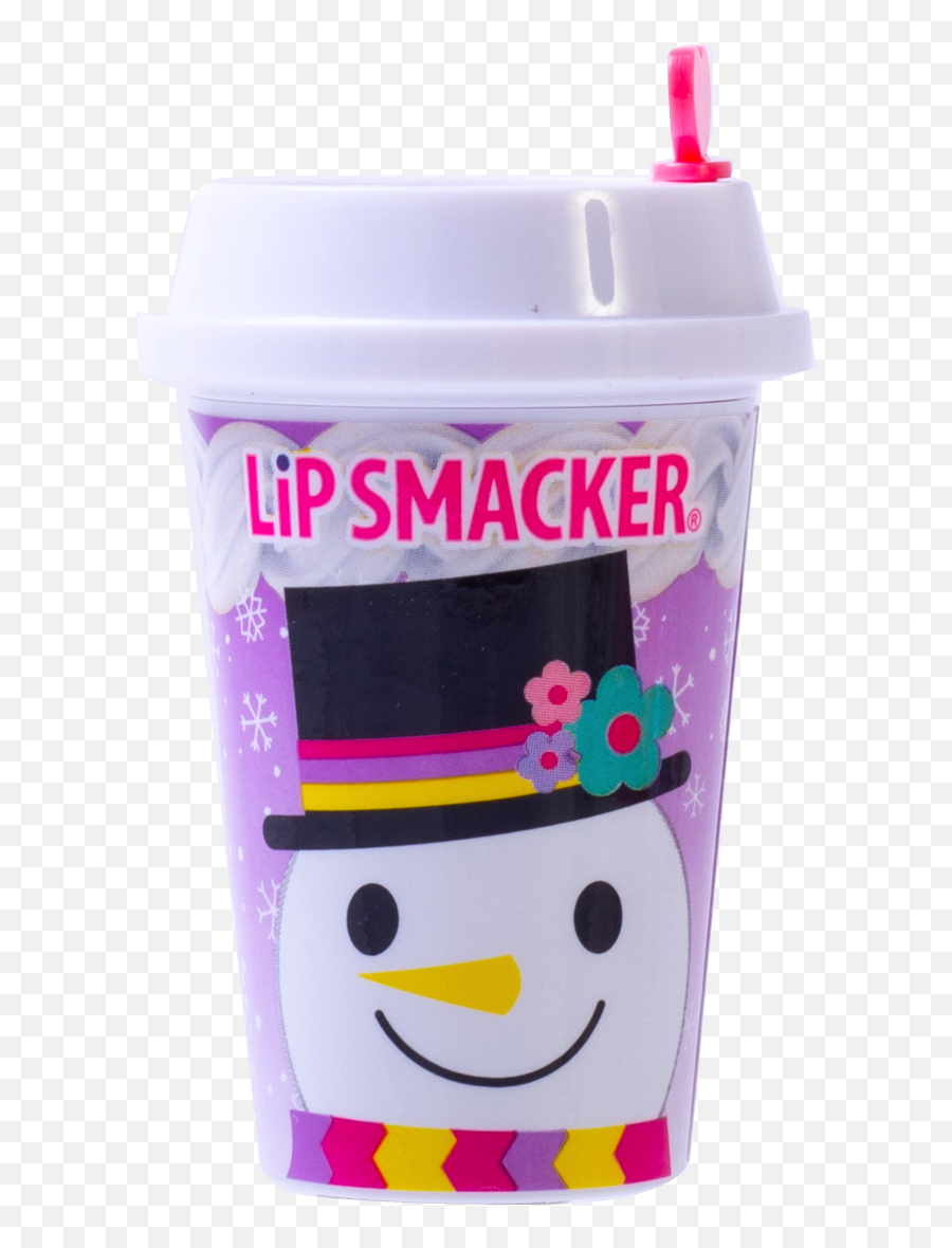 Lip Smacker Holiday Beverage Cup - Snowman Cocoaccino Drink Lid Emoji,Latte Emoji