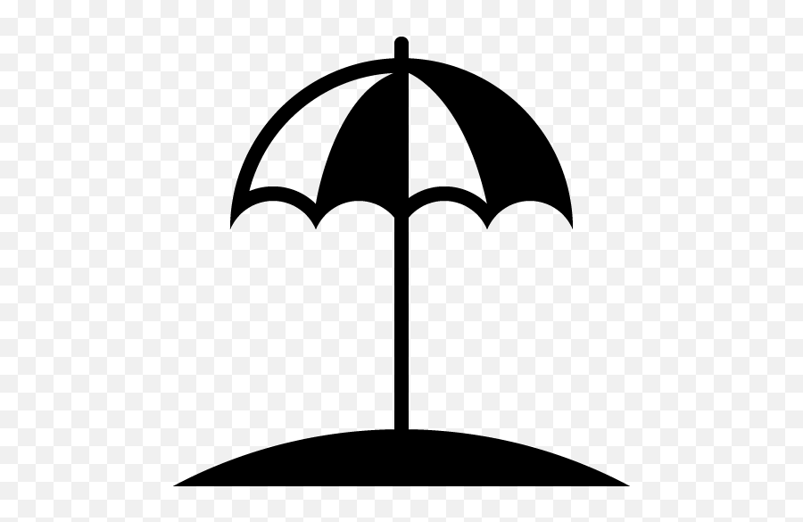 Beach Icon 81898 - Free Icons Library Silhouette Beach Umbrella Clipart Emoji,Beach Sunset Emoji