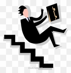 Download Hd Man Falling Down Stairs Royalty Free Vector Clip - Spiral Model Strengths And Weaknesses Emoji,Stairs Emoji