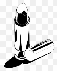 Makeup Svg Freeuse Stock Png Files - Lipstick Clip Art Black And White Emoji