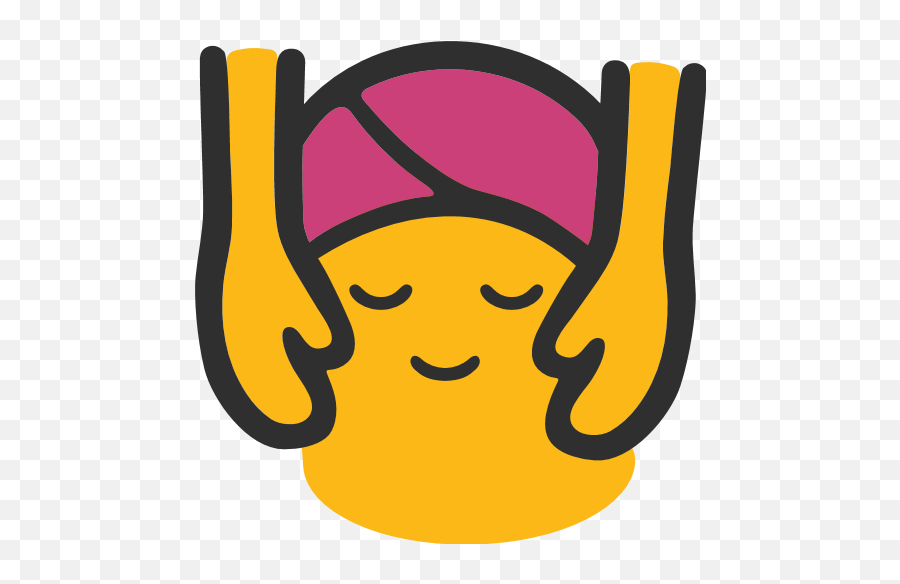 Face Massage Emoji For Facebook Email Sms - Head Massage Emoji Android,Massage Emoji