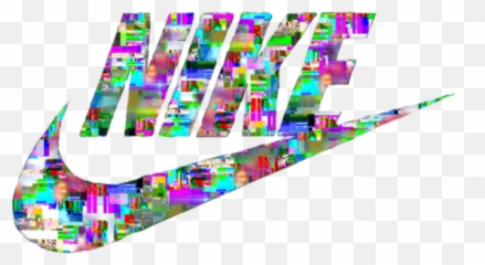 Nike Logo Glitch Cool Tumblr - Blue And White Jogging Suit Emoji