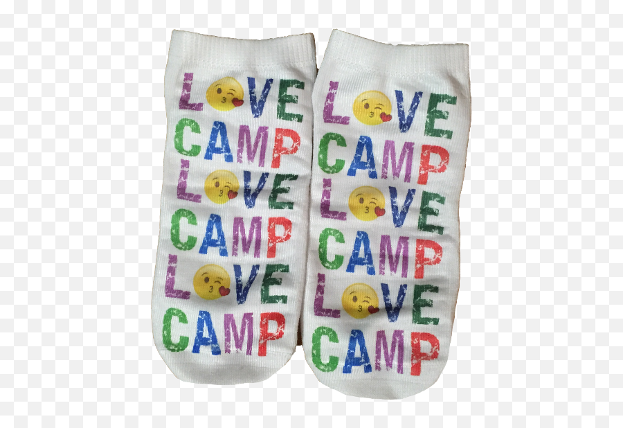 Love Camp Emoji 2 Socks - Sock,Emoji Socks