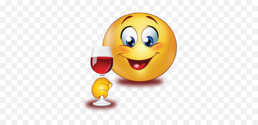 Party Red Wine Emoji - Smiley Wine,Wine Emoji