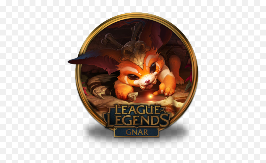 Gnar Icon League Of Legends Gold Border Iconset Fazie69 - League Of Legends Gnar Icon Emoji,Badger Emoji