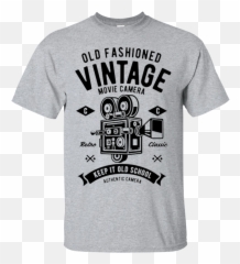 Vintage Movie Camera T - Shirt Teacher Field Trip Shirts Emoji
