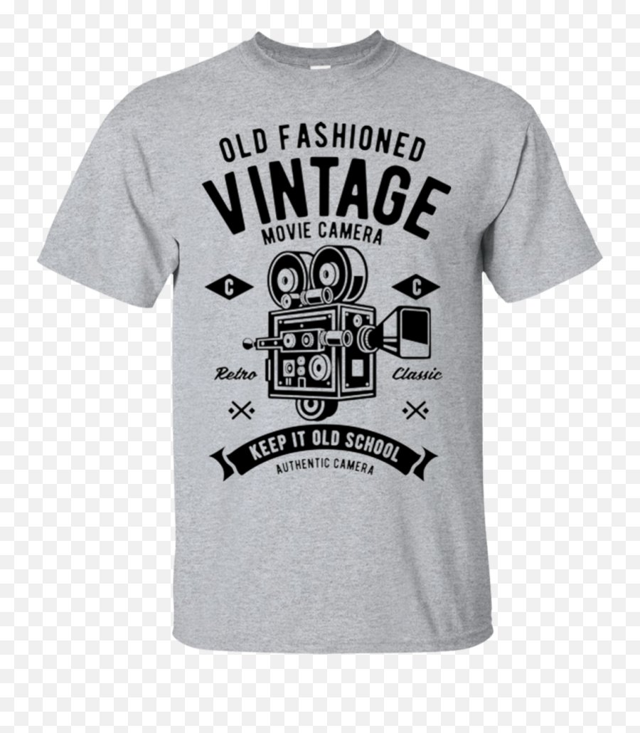 Vintage Movie Camera T - Shirt Teacher Field Trip Shirts Emoji,Movie Camera Emoji