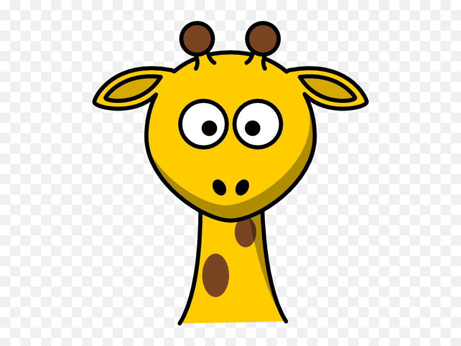 Giraffe Face Clipart - Giraffe Head Clip Art Emoji,Giraffe Emoji