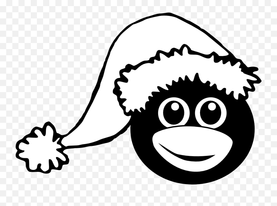 Clip Art Santa Hat - Clipartsco Christmas Hat Funny Drawing Png Emoji,Emoji With Santa Hat