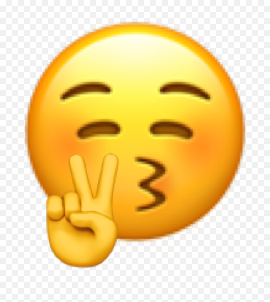 Emoji Bye Byeemoji Peace Peaceout - Kissy Face Peace Sign Emoji,Bye Emoji