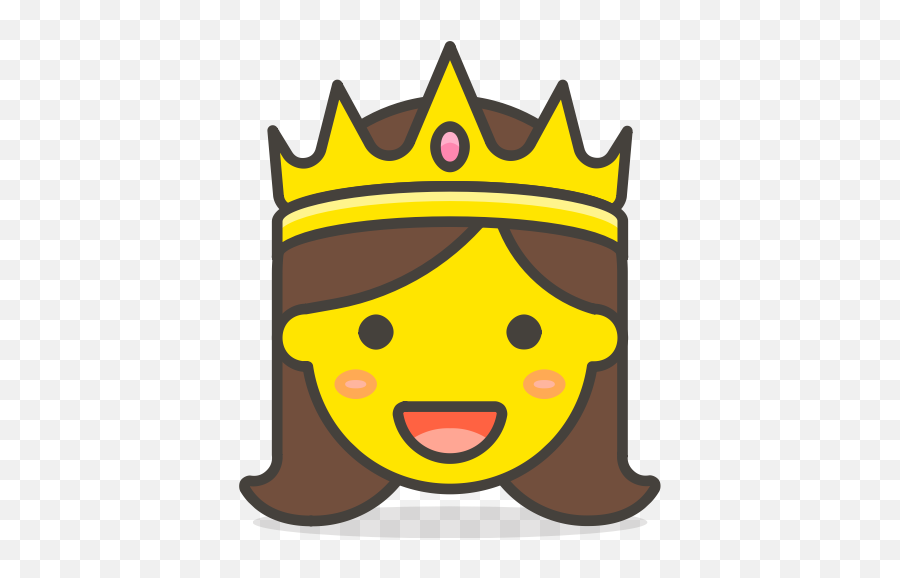 Princess Icon - Princess And Prince Icon Emoji,Princess Emoji
