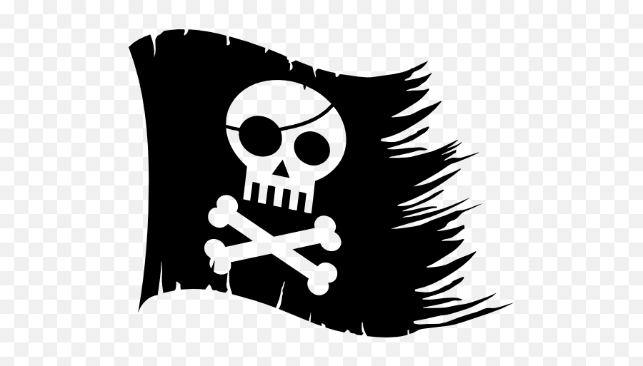 Torn Pirate Flag Sticker - Torn Flag Emoji,Pirate Flag Emoji