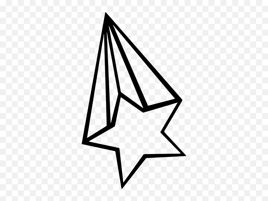 Simple Shooting Star - Clip Art Emoji,Moon And Stars Emoji