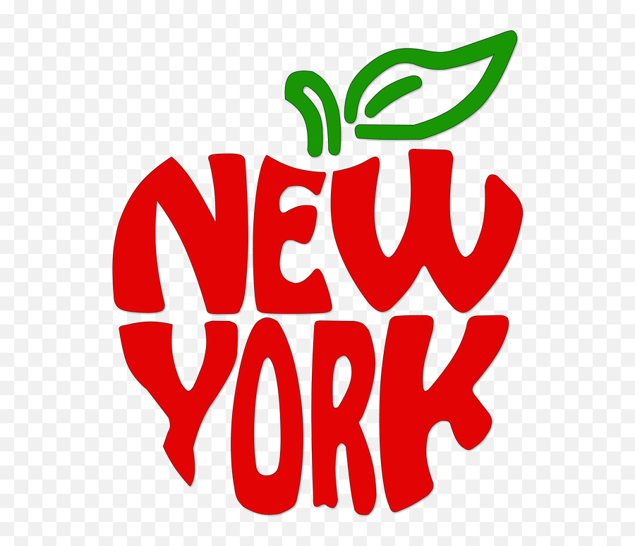New York Ny Apple - New York In Words Emoji,Apples New Emojis