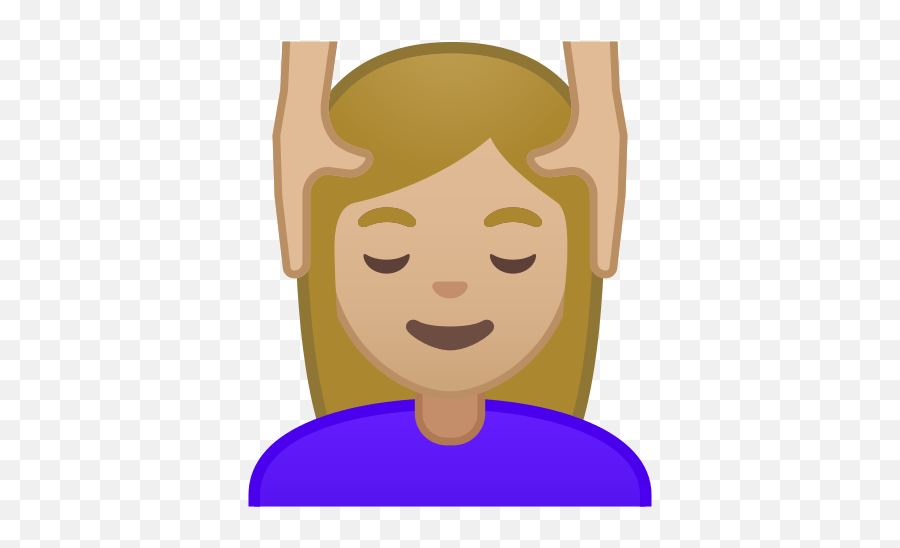 Person Getting Massage Emoji With Medium - Emoji Graduation Cap Png,Massage Emoji