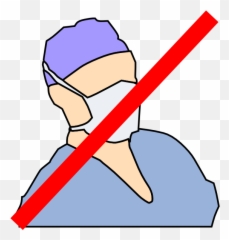 Cartoon Clipart - Doctors Mask Emoji,Surgical Mask Emoji