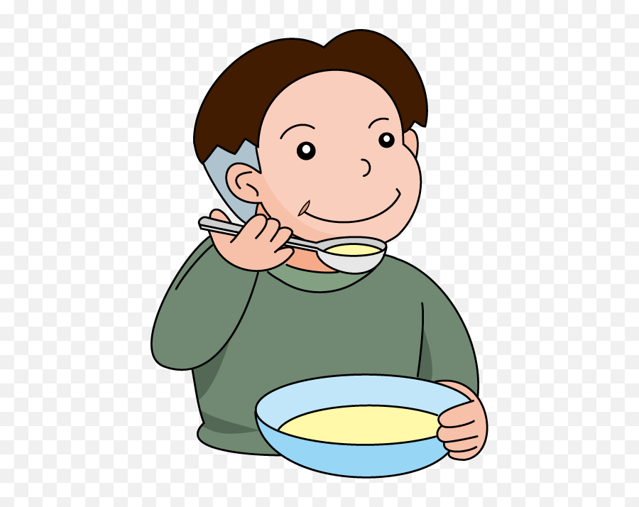 Soup Supper Clip Art Related Keywords - Boy Eating Soup Clipart Emoji,Stew Emoji