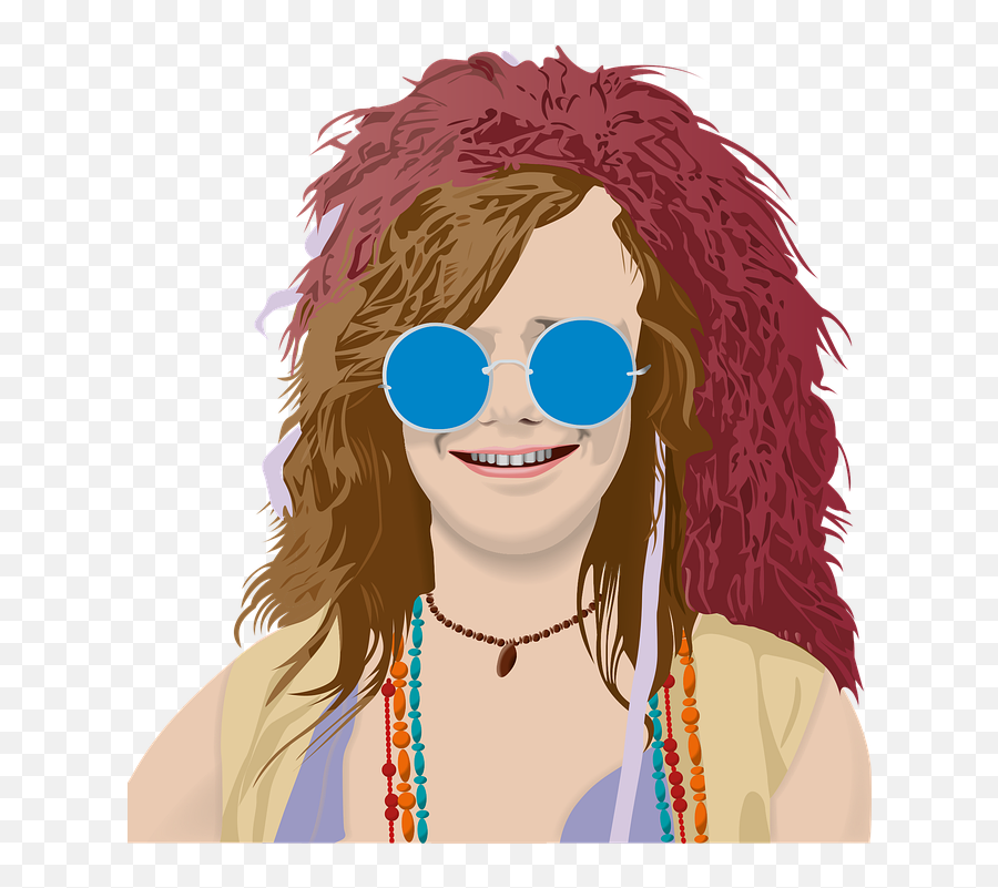 Janis Joplin Hippie Zpvaka - Janis Joplin Logo Png Emoji,John Lennon Emoji