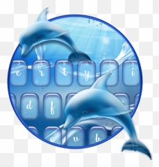 Cute Ocean Dolphin Keyboard - Clip Art Emoji,Dolphin Emoji Android