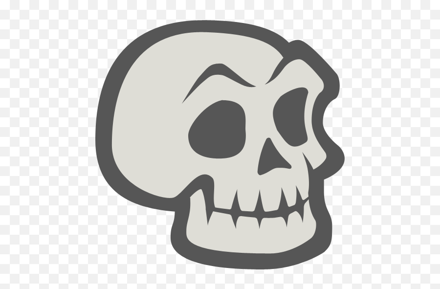 Skeleton Icon - Skull Cartoon Png Emoji,Skeleton Emoji