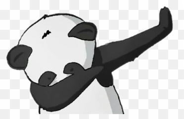 Panda Clipart Dabbing - Transparent Background Emoji