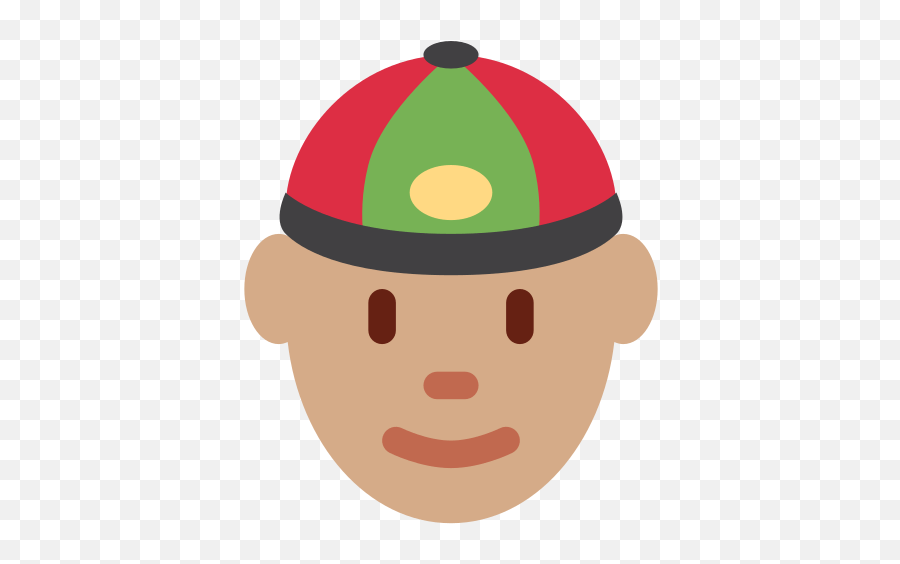 Chinese Cap Emoji With Medium Skin Tone - China Emoji Transparent,Graduation Cap Emoji